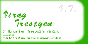 virag trestyen business card